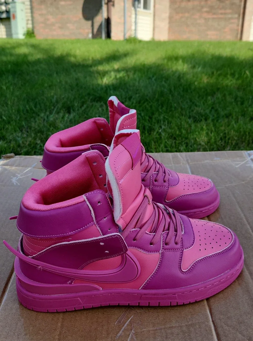 Turn Heads in Hot Pink (Purple) | Bold High-Top Statement Streetwear Sneakers